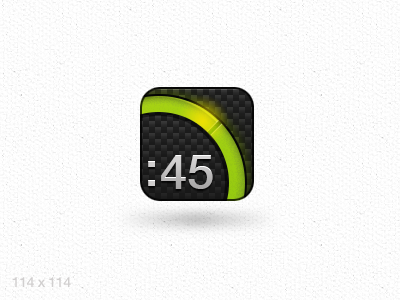 Extimer App Icon app exercise icon ios timer