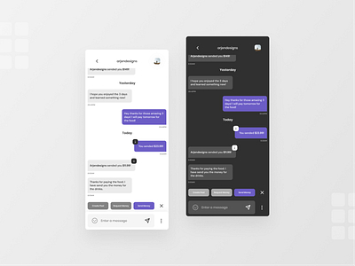 Crypto Saving App Chat Screen 10ddc app chat crypto design message app minimal mobile typography ui ui ux ux