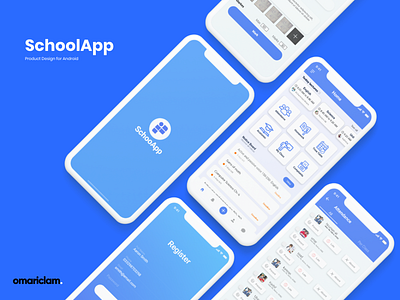 Online Learning Mobile App app app design branding design mobile app mobile ux design omariclam onlineclasses school schoolapp ui uiuxdesign