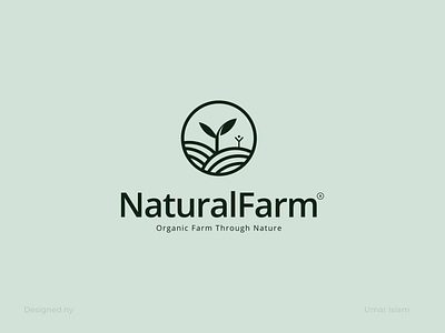 NaturalFarm | Brand Identity brand identity logo logodesign naturalfarm logo omariclam trending umarislam