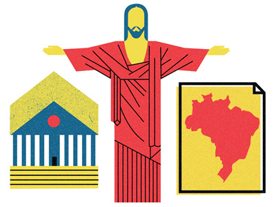 Brazil brazil editorial graphic icons illustration map