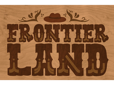 Frontierland design disneyland handlettering illustration lettering typography