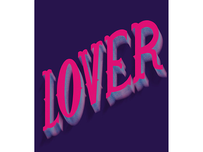 Lover design handlettering lettering lover procreate taylor swift typography