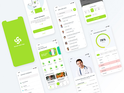 Hospital Mobile App app design doctor flat hospital illustration medical mobile app ui ux