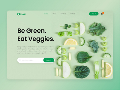 Landing Page - Healthy Food