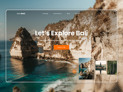 #Exploration - Travel Website bali branding indonesia landing page travel agency travelling ui design website