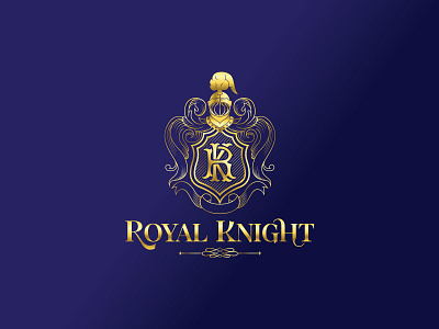 Royal Knight Heraldic Logo Design brand design branding design heraldic heraldy icon illustration luxury luxury brand luxury logo