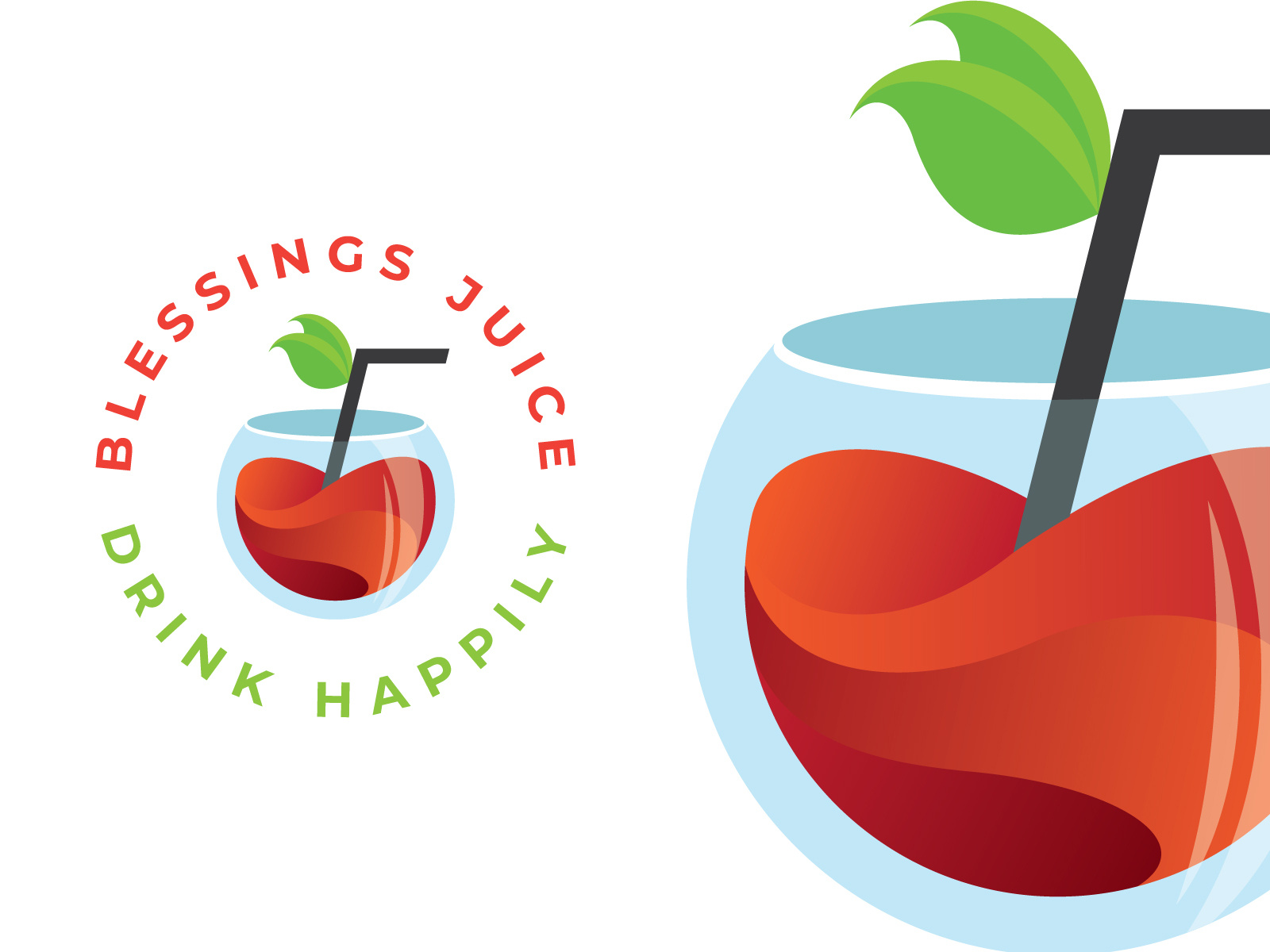 Blessings Juice Logo Design by Andri Dinollari on Dribbble