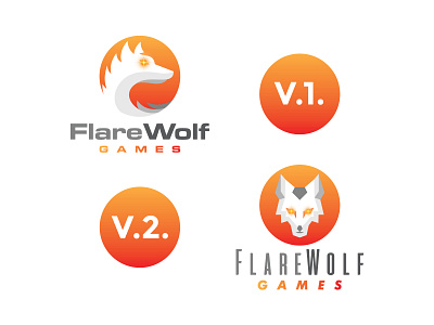 FlareWolf Logo Design