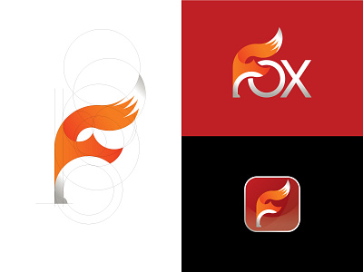 F+Fox Logo Design. brand brand design branding design icon illustration logo minimal minimalist vector