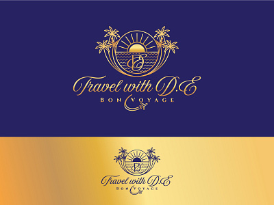 Travel with DE Logo Design