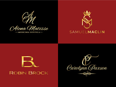Monogram Logo Collection 01 brand brand design branding design icon lettermark logo luxury monogram monogram logo typography