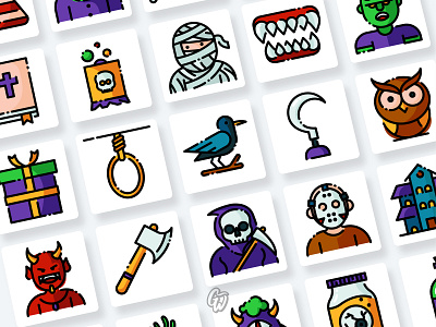 Halloween Icons Collection app branding design flat goodware icon illustration ui vector web