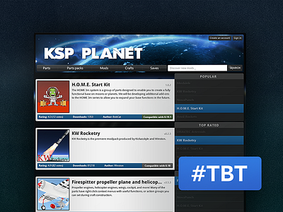 #TBT KSP Planet (2013) kerbal kerbal space program ksp planet space tbt throwback throwback thursday thursday