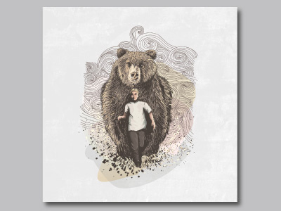 Bonnie & Brown bear graphicdesign human illustration modern thirtdesign