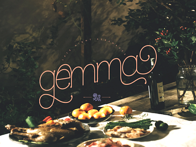 Gemma, Late Night Serenades branding and identity concept development restaurant branding