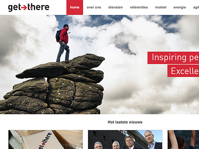 Get There homepage redesign 960 css get grid html index photoshop system there webdesign weblayout