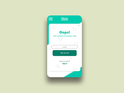 Sign up screen - #DailyUI #001 adobe adobe xd branding mobile ui ui design ux ux design xd