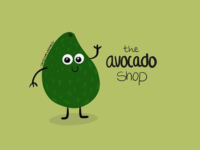 The Avocado Shop- Branding adobe branding digital art doodle draw graphic design illustration illustrator