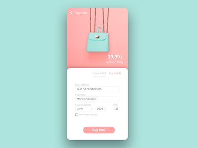 Credit card checkout #DailyUI