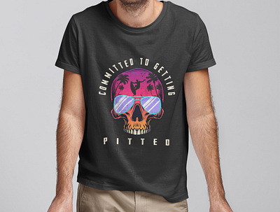 Skull Surfing T-shirt Design art branding clothing design graphic design ideas illustration t shirt