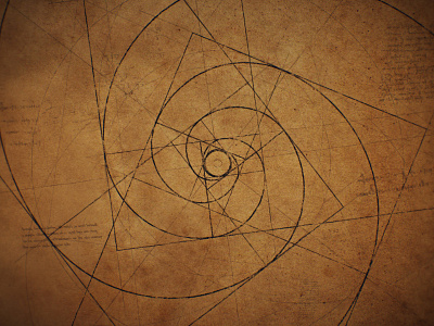 The Golden Ratio - Texture after effects blueprint circles circular da vinci drawing fibonacci geometric geometry gif golden ratio golden ratio logo loop motion ratio renaissance texture vintage