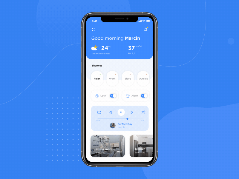 Smart Home App iOS Concept