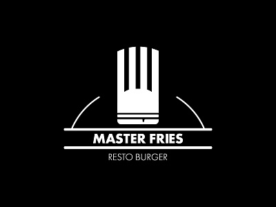 Master Fries branding dribbbleweeklywarmup fast fast food logo design vector