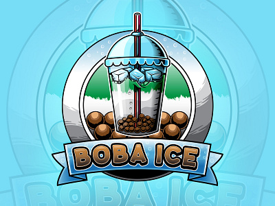 Logo for boba ice products