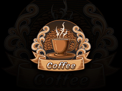 Coffe shop logo template