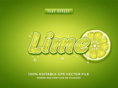 Lime Text Effect, Lime Graphic Style