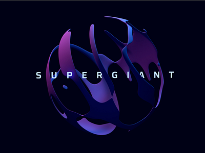 Supergiant 3d blender branding design graphic design illustration logo