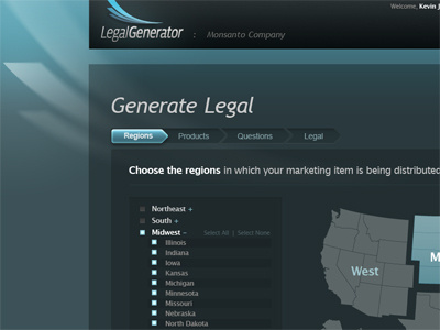 Legal Generator - Generate Legal Page blue generator green layout legal ui web