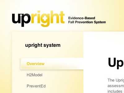 upright design logo ui web website yellow