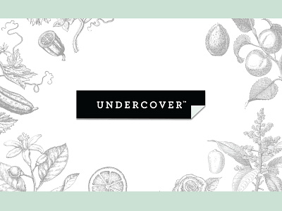 Undercover Botanicals branding design logo