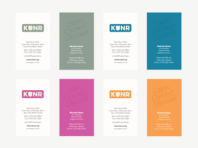 KUNR Business Cards