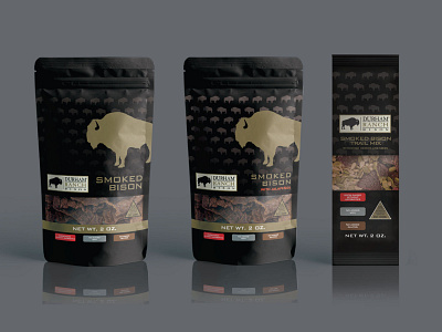 Durham Ranch Smoked Bison branding design food graphic design illustration logo nevada package print product typography