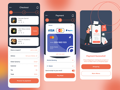 Credit Card Checkout - Mobile Template UI app autolayout card checkout component concept figma mobile mobileapps ui uiux ux