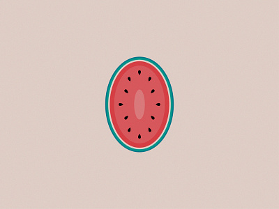 Watermelon design flat fruit illustration vector