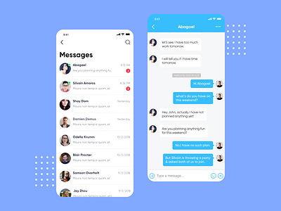 message app branding ui ux