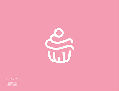 Logo Challenge: Cupcake branding cupcake design icon illustration logo minimalist mockup modern shop typography vector