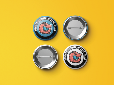 Mighty Shrimp Boxing Club Buttons