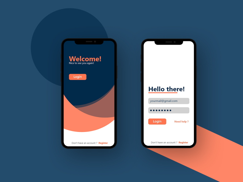 Login Screen by Khalid on Dribbble