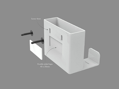 Wall Phone Holder Charging Storage Box