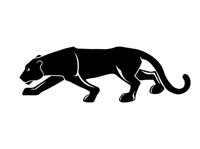 Lioness apex big cat black and white graphic design hunter icon identity illustration lioness predator