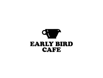 Early Bird Cafe bird branding cafe cafe logo coffee cup drink food graphic design icon identity illustration logo vector