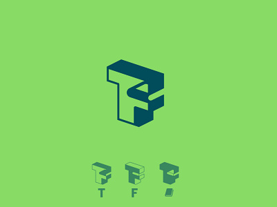 T/ F/ Book book education f graphic design isometry lettering logo minimalist monogram type typoraphy