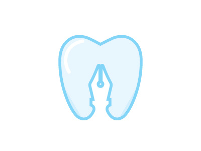 Dental Education 2 dental education logo medical nib pen tooth