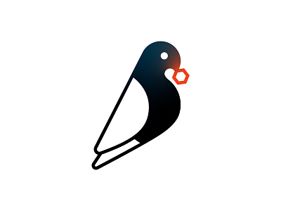 Bit-Bird bird cell data analysis graphic design icon identity logo research