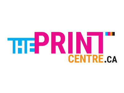ThePrintCenter.ca logo design for print shop.